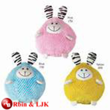 OEM soft ICTI plush toy factory round plush dog toy